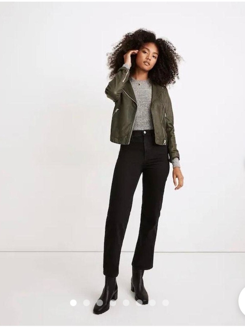 Madewell Slim Wide-leg Crop Jeans in Black - 26